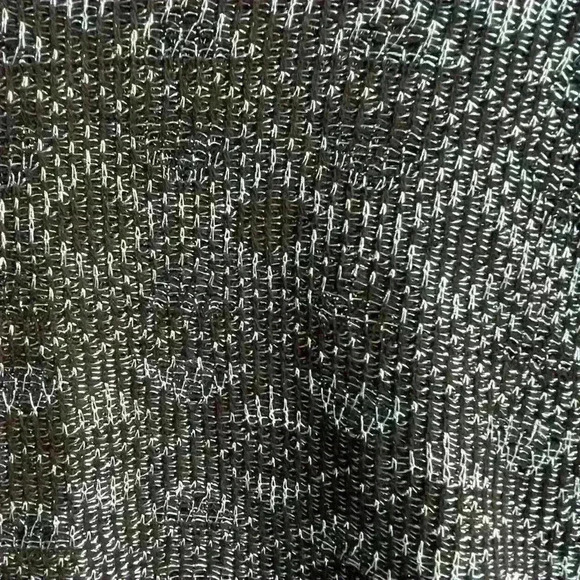 ZARA Metallic Black Mesh Wide Oversized Sleeveless Crop Tank Top Blouse Size S - Picture 5 of 8